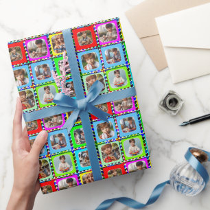 Papier Cadeau Coloré Personnalisé Neuf Photos, Motif de Coeurs