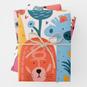 Papier cadeau coloré pour enfants (En situation)