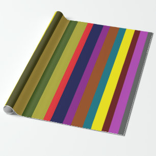Papier Cadeau Coloré rayé