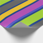Papier Cadeau Coloré rayé  (Coin)