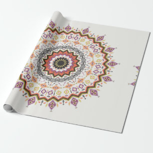 Papier Cadeau Coloré tribal ethnique sans couture motif