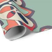 Papier Cadeau Coloré Turc sans couture (Coin rond)