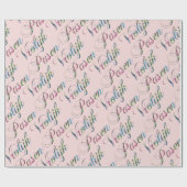 Papier Cadeau Coloré Vrolijk Pasen Langue Néerlandaise Joyeux Pâ (Plat)