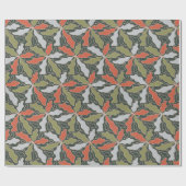 Papier Cadeau Colorful Abstract Botanical (Plat)