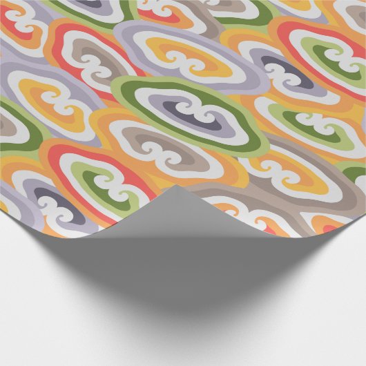Papier Cadeau Colorful Abstract Cloud Pattern (Coin)