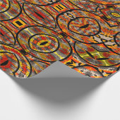 Papier Cadeau Colorful African fabric - Seamless pattern, illust (Coin)