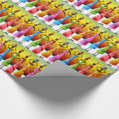 Papier Cadeau Colorful African Women with Vessels (Coin)