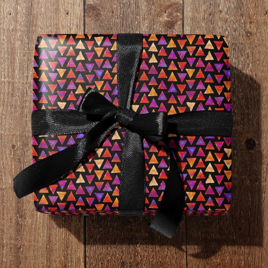 Papier Cadeau Colorful All Occasion Triangle Pattern 