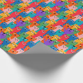 Papier Cadeau Colorful cats (Coin)
