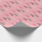 Papier Cadeau Colorful Christmas Bow Pattern (Coin)