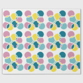 Papier Cadeau Colorful Circle Design – Fun Geometric Print (Plat)