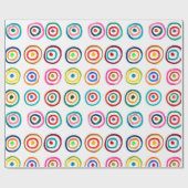 Papier Cadeau Colorful circle rainbow watercolor (Plat)