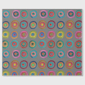 Papier Cadeau Colorful circle rainbow watercolor (Plat)