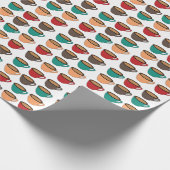 Papier Cadeau Colorful Coffee Cup Pattern (Coin)