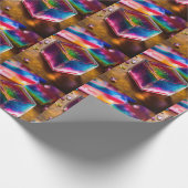 Papier Cadeau "Colorful Cube Jelly Imprimer papier enveloppant. (Coin)