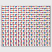 Papier Cadeau Colorful Diamond Geometric Pattern (Plat)