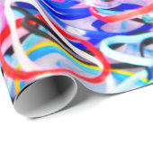 Papier Cadeau Colorful Elastic Rubber Bandsabstract,background,b (Coin rond)