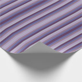 Papier Cadeau Colorful Grape Lavender Magenta Blue Purple Stripe (Coin)