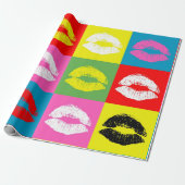 Papier Cadeau Colorful lips (Déroulé)