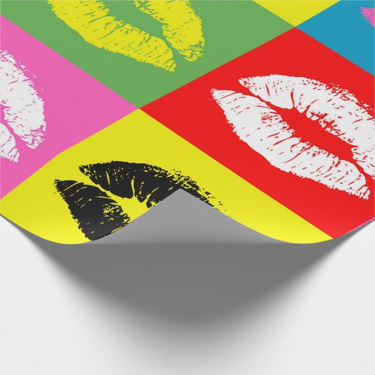 Papier Cadeau Colorful lips (Coin)