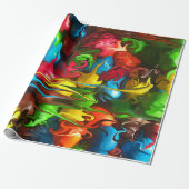 Papier Cadeau Colorful Melful Fusion M&Ms Design (Déroulé)