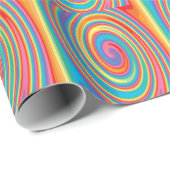 Papier Cadeau Colorful pinwheel design (Coin rond)