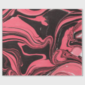 Papier Cadeau Colorful red marble ink paper textures on white ba (Plat)