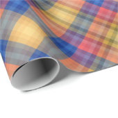 Papier Cadeau Colorful Spring And Summer Fashion Show Stripes (Coin rond)