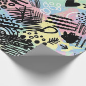 Papier Cadeau Colorful Urban Graffiti Pattern (9) (Coin)