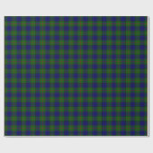 Papier Cadeau Colquhoun tartan bleu vert plaid (Plat)