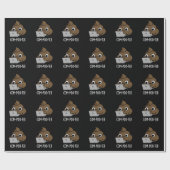 Papier Cadeau Com-poo ter Funny Computer Poop Pun Poop Dark BG (Plat)