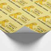 Papier Cadeau Combat de Cancer d'enfance pour le traitement (Coin)