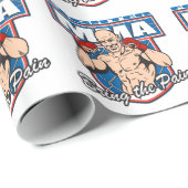 Papier Cadeau Combattant de MIXED MARTIAL ART (Coin rond)