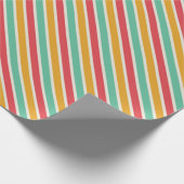 Papier Cadeau Combinaisons de couleurs dynamiques : Rayure diago (Coin)