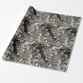 Papier Cadeau Combiné, ethnique, africain . (Déroulé)