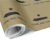 Papier Cadeau Come & Take It ! Flag de Texas State (Coin rond)
