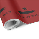 Papier Cadeau Come & Take It ! Flag de Texas State (Coin rond)