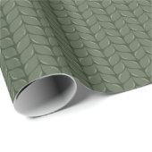 Papier Cadeau Comfy Cozy Knit Sweater Wrapping Paper - Green (Coin rond)