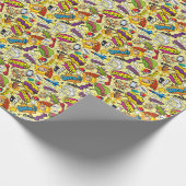 Papier Cadeau Comic Elements Motif coloré (Coin)