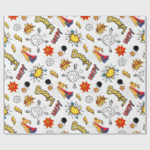 Papier Cadeau Comic Pattern  (Plat)