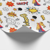 Papier Cadeau Comic Pattern  (Coin)