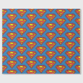 Papier Cadeau Comics DC | Superman | Logo classique (Plat)