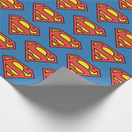 Papier Cadeau Comics DC | Superman | Logo classique (Coin)