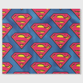 Papier Cadeau Comics DC | Superman | Logo classique (Plat)