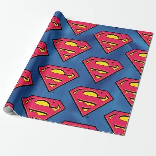 Papier Cadeau Comics DC | Superman | Logo classique (Déroulé)