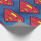 Papier Cadeau Comics DC | Superman | Logo classique (Coin)