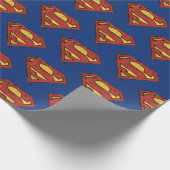 Papier Cadeau Comics DC | Superman | Logo noir Grunge (Coin)
