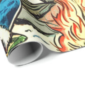 Papier Cadeau Comics rétros (Coin rond)