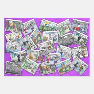Papier cadeau Comique Caricatures