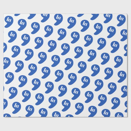Papier Cadeau Comma La - Kamala Blue (Plat)